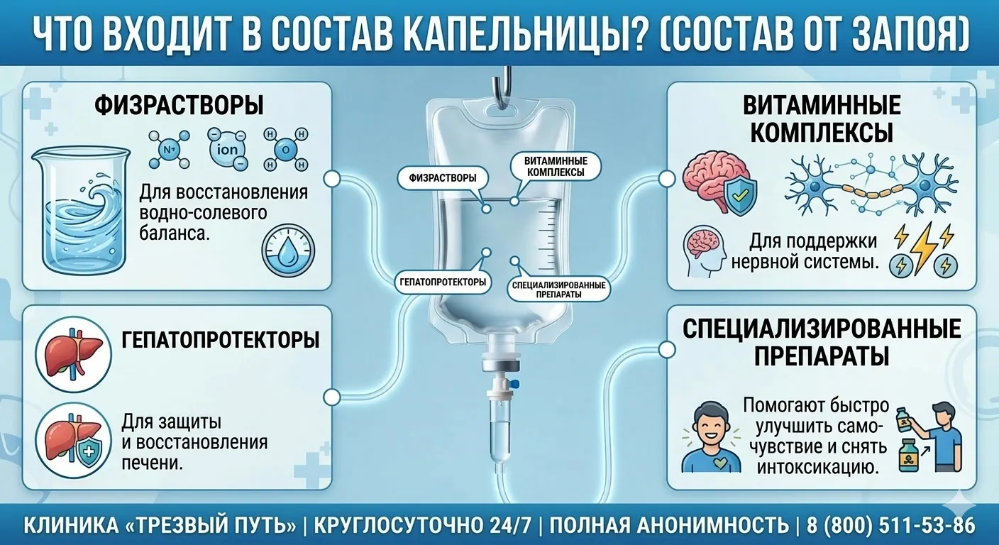 состав капельницы от запоя